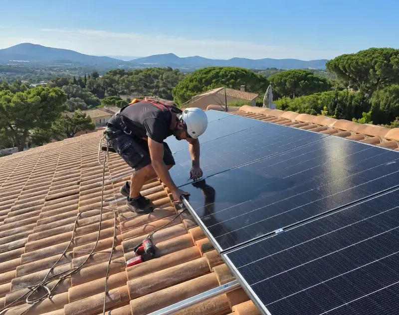 Installateur panneaux solaires Montjoyer — pose photovoltaïque sur toiture