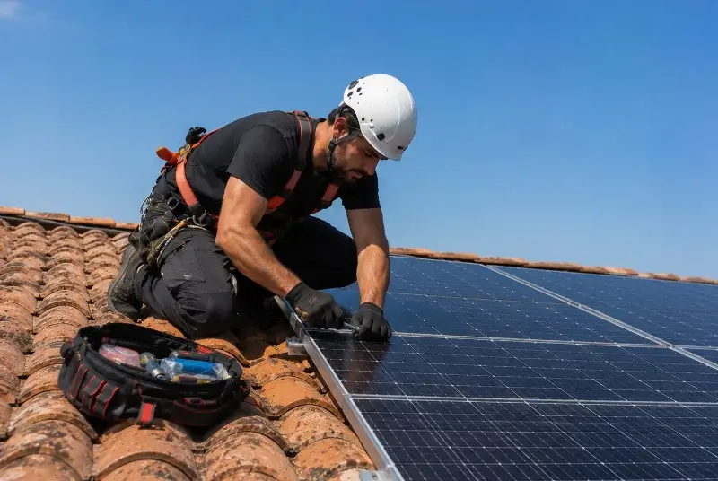 Maintenance et monitoring de panneaux solaires à Montjoyer
